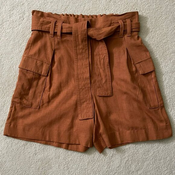 Simply Vera Vera Wang Sierra Brk Viscose Linen Cargo Shorts NWT Women's Size S - Picture 4 of 7